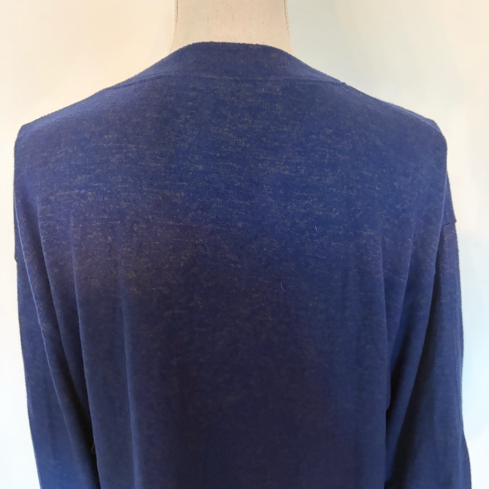 Cabi Cuddle Tee Cobalt Blue V-Neck 3/4 Sleeve Top Style 4438 Size M - Picture 9 of 12